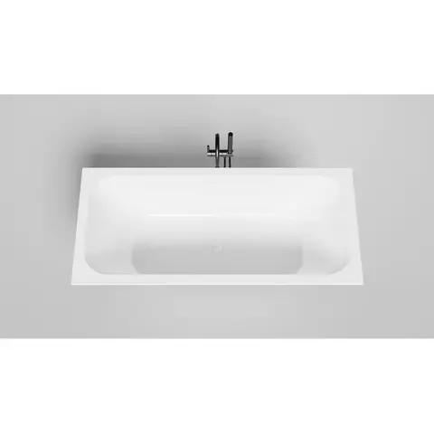 Salini 103313G Встраиваемая ванна с прямоугольной чашей, регулируемые ножки, донный клапан "Up&Down" белый, сифон, интегрированный слив-перелив по центу