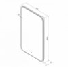 Зеркало с подсветкой "Siena 600x1000" AM-Sie-600-1000-DS-F