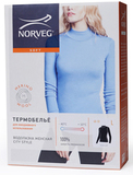 Комплект термобелья из шерсти мериноса Norveg City Style Soft Blue-Black женский