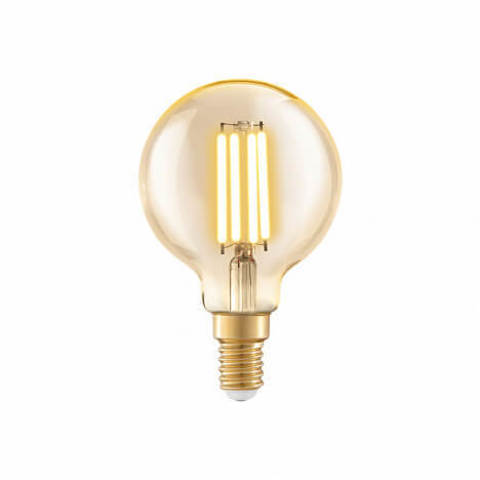 Лампа LED филаментная из стекла янтарного цвета Eglo AMBER LM-LED-E14 4W Lm 2200K  11782