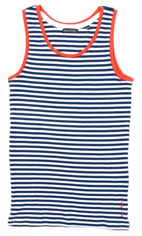 Майка в полоску с контрастным кантом Marc O'Polo