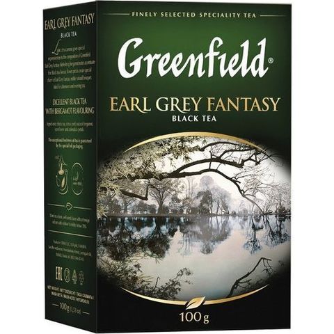 Чай черный листовой Greenfield Earl Grey Fantasy, 100 г