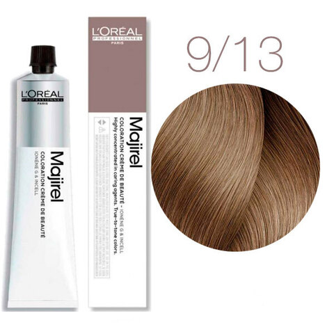 L'Oreal Professionnel Majirel Cool Inforced 9.13 (Очень светлый блондин пепельно-золотистый) - Краска для волос