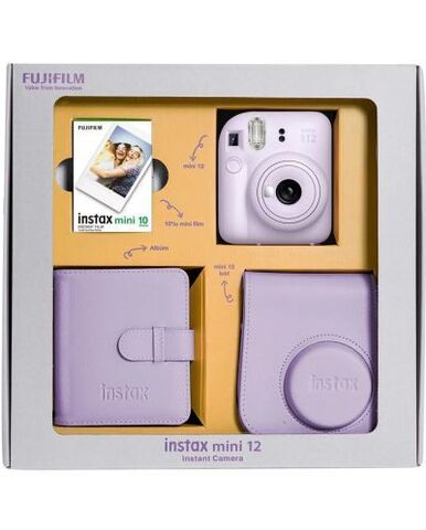 Fotoaparat \ Фотоаппарат  INSTAX MINI 12 LILAC PURPLE-BUNDLE BOX