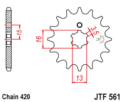 Звезда ведущая JTF561-15