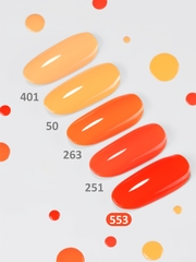 Гель-лак летний неон (Gel polish NEON) #553, 8 ml