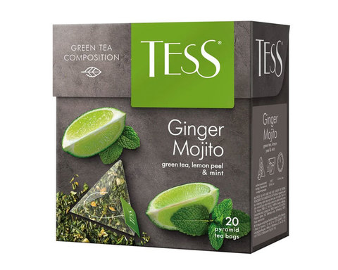 купить Чай зеленый в пирамидках Tess Ginger Mojito 20 пак/уп