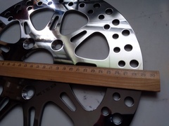 Диск тормозной задний на Harley Davidson SPORTSTER XLH , XLX (Steel Hub) 883/1100/1200, SOFTAIL FXST, FXSTB, FXSTC, FXSTS, FLST, FLSTC, (Stell Hub) 1340 87-99