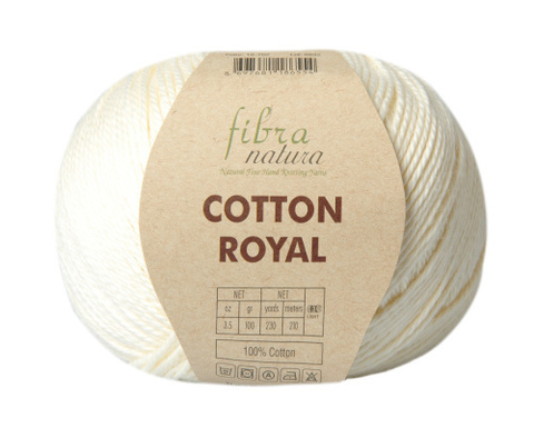 Пряжа Fibra Natura Cotton Royal 702 шампанское (уп. 5 мотков)