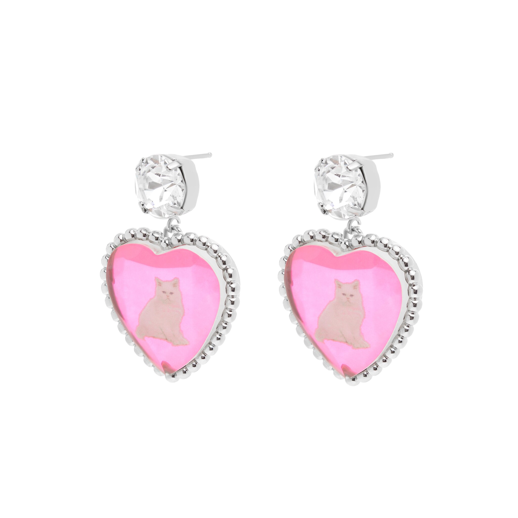 SAF SAFU Серьги Pink Bff Earrings