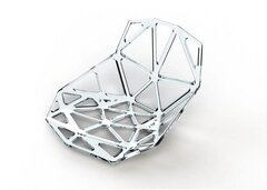 Сидение для стульев прозрачное, цвет белый