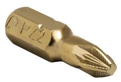 ОптСнабТорг | Бита отверточная ПРАКТИКА Эксперт PZ-2 х 25мм Tin (1шт), блистер (037-046)