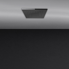 Gessi 57801#238 Minimali Встраиваемая в потолок душевая система 350х350 мм., с функцией тропический ливень, цвет Mirror Steel (без накладной панели 57871) фото