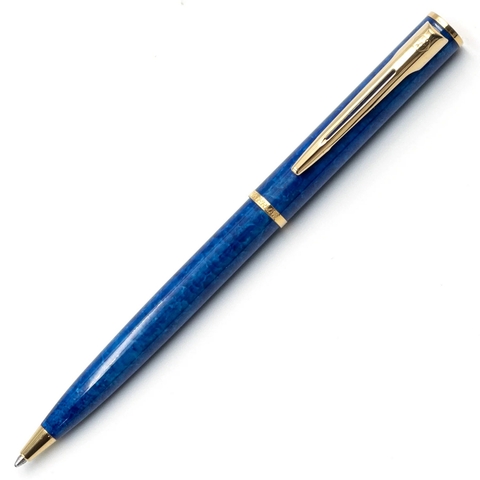 Ручка шариковая Waterman Apostrophe Lacquer Blue Marble GT, F (S0702860)