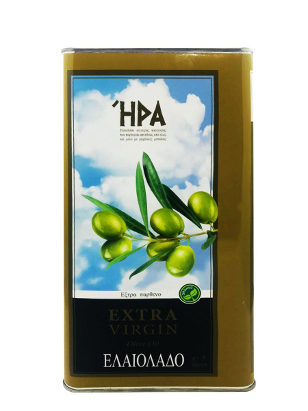 Масло оливковое ж/б Elaiolado HPA Extra Virgin Olive Oil 5 л (Греция)