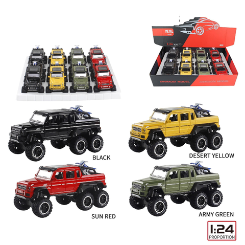 Машина металл Мерседес 6 колес +мото 8 в уп 21 см, цена за шт.