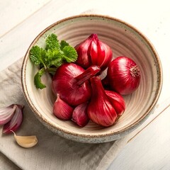 Чеснок соленый со свеклой / 500 гр