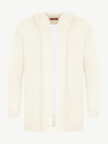 Кардиган с капюшоном из кашемира