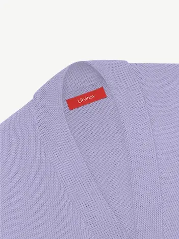 Кардиган с пуговицами из шелка