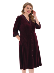 4067 Халат на пуговицах