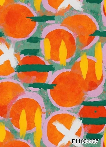 В ПУТИ, АПЕЛЬСИНОВАЯ АБСТРАКЦИЯ, 100% хлопок