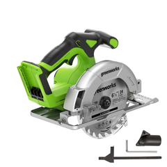 Циркулярная пила Greenworks GD24CS165 24V аккумуляторная, без АКБ и ЗУ