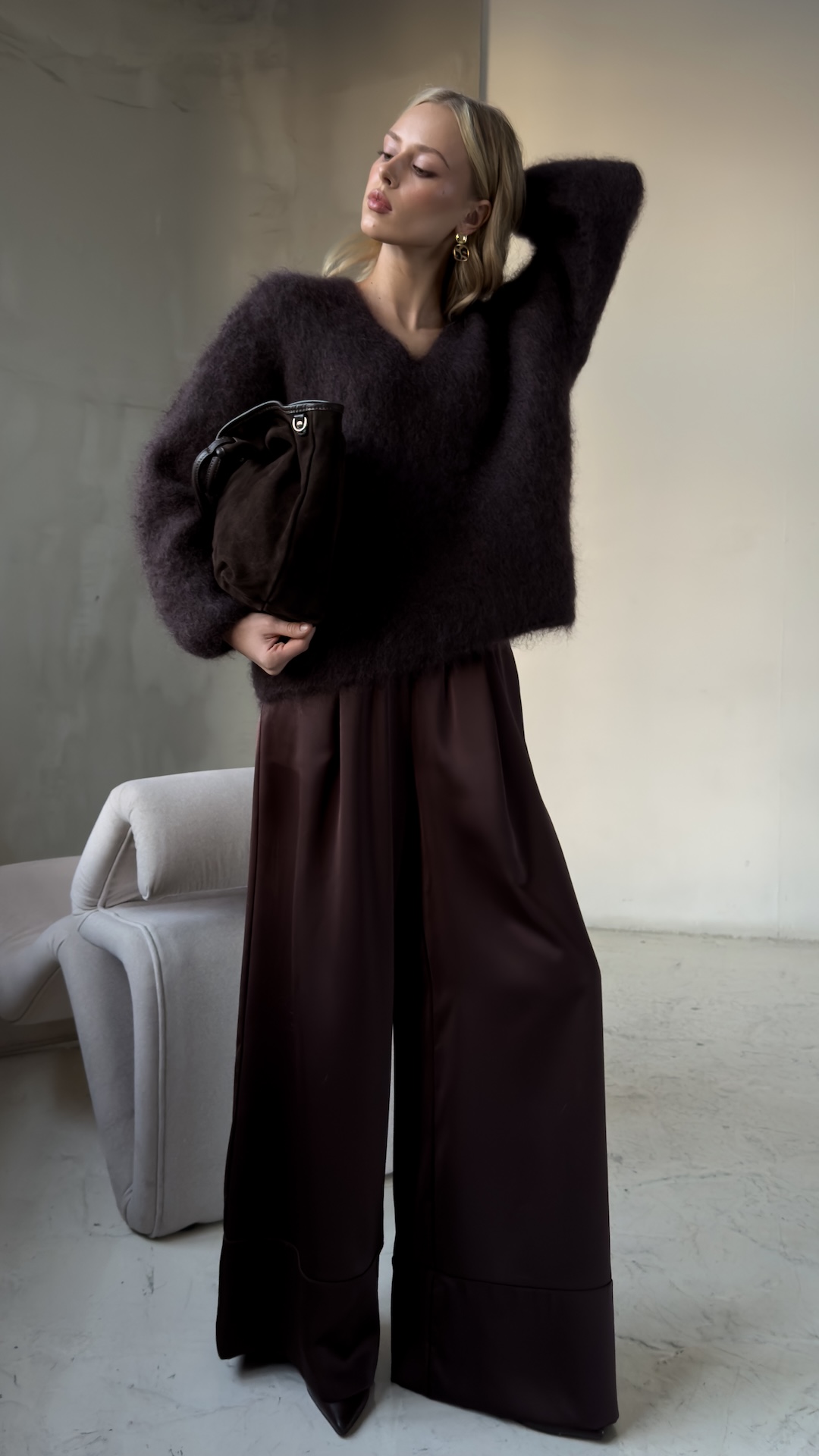 Пуловер из kid мохера PREMIUM QUALITY