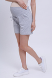 Шорты для беременных 16335 серый меланж