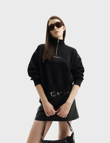 Свитшот KARL LAGERFELD JEANS Half Zip Sweat