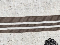 Подвязы трикотажные, ш. 5,5 см, кофейный