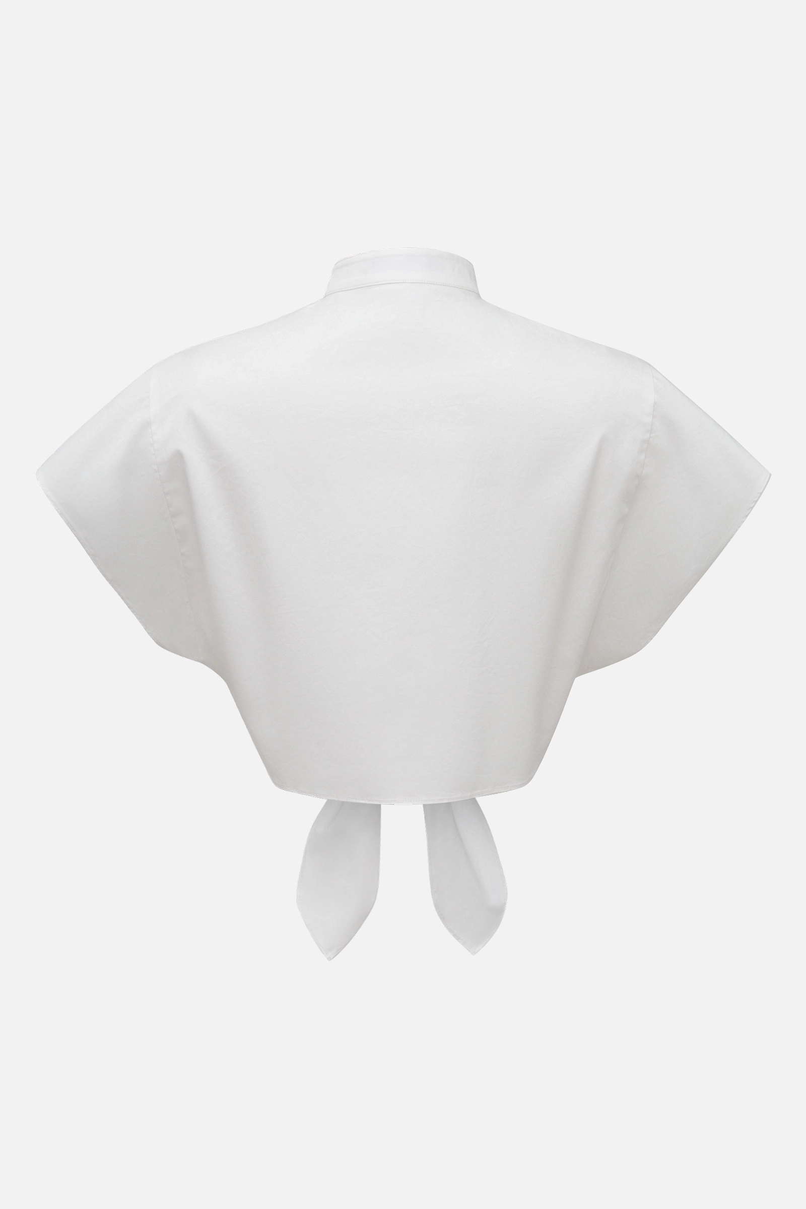 Рубашка укороченная на завязке