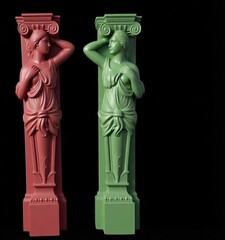 Силиконовый молд № 2069 Капители 2 шт