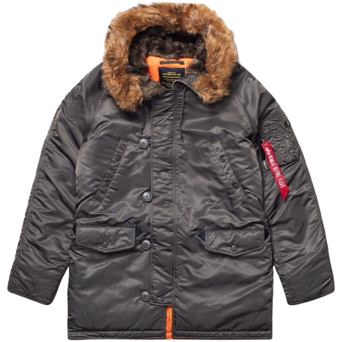 Парка Alpha Industries N-3B Slim Fit Rep. Grey (Серая)