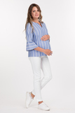 Блузка для беременных 08607 голубой