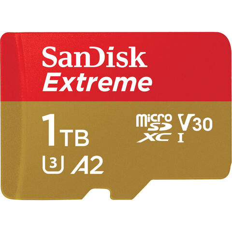 Карта памяти SanDisk 1TB Extreme UHS-I microSDXC + SD Adapter 160MB/s A2 C10 V30