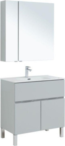 Aquanet 274211 Набор мебели Алвита new 80 напольн. 1 ящ., 2 дв. цв.серый (274211)