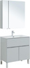 Aquanet 274211 Набор мебели Алвита new 80 напольн. 1 ящ., 2 дв. цв.серый (274211)