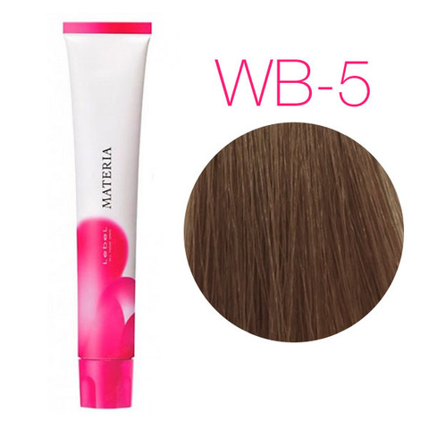 Lebel Materia 3D WB-5 (светлый шатен тёплый) - Перманентная низкоаммичная краска для волос