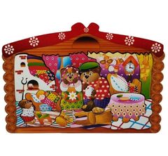 Деревянный пазл "Три медведя" 15 дет