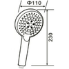 Orange O-Shower OS03b ручной душ 110 мм, черный