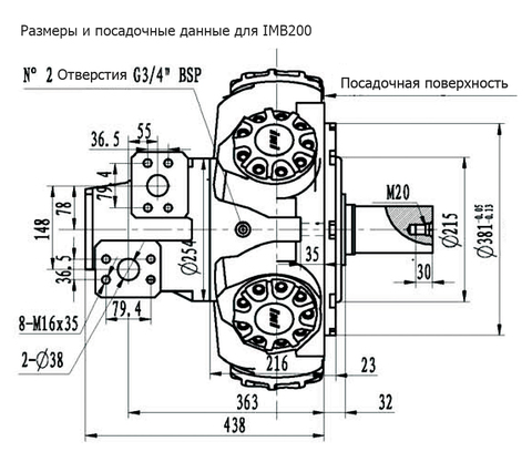 Гидромотор IMB 200-2800