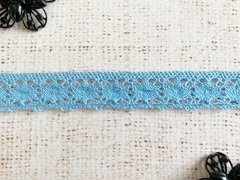 Кружево хлопковое/Тесьма вязаная 25.01.027, ш. 2,5 см, голубой