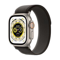 Умные часы Apple Watch Ultra 49 мм корпус из титана, ремешок Trail цвета «чёрный/серый» (M/L)