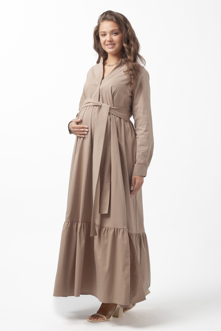 Платье для беременных 15729 какао