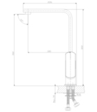 Смеситель для кухни c поворотным изливом Z35-24