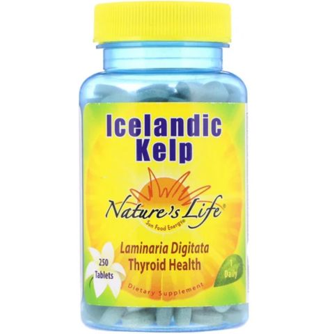 Nature's Life, Исландская бурая водоросль, 250 таблеток