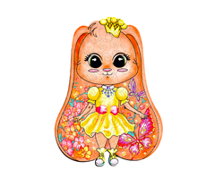 Пазл деревянный "Зайка принцесса"