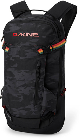 Картинка рюкзак горнолыжный Dakine heli pack 12l Black Vintage Camo - 1