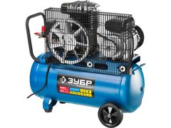 ЗУБР 440 л/мин, 50 л, 2200 Вт, ременной масляный компрессор, Профессионал (ЗКПМ-440-50-Р-2.2)
