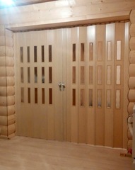 Перегородки Гармошка с витражами